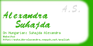 alexandra suhajda business card